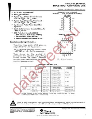 SN74LV10APW datasheet  